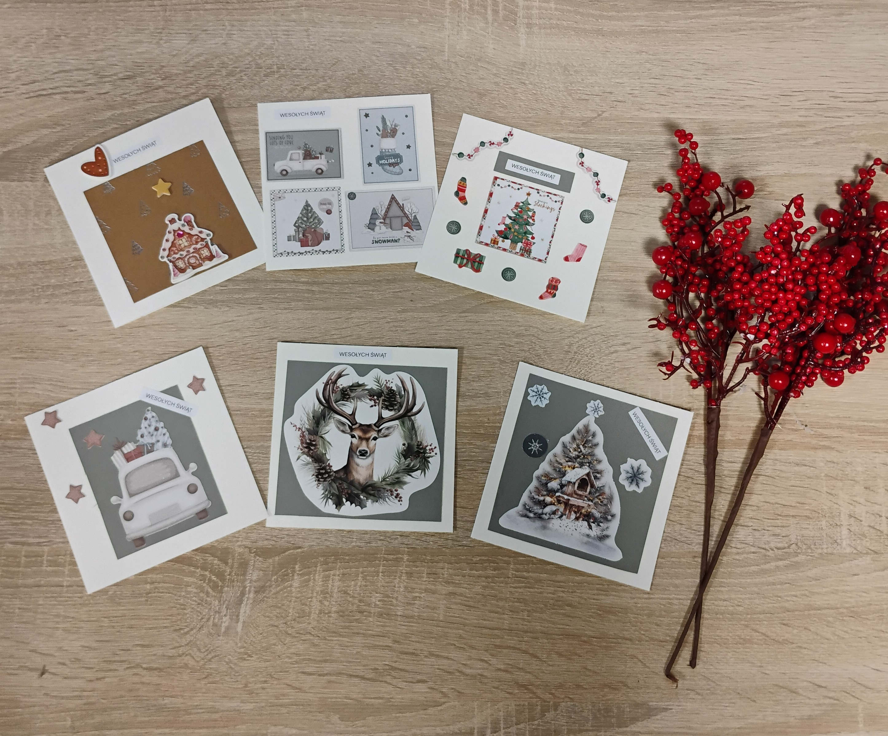 TWORZENIE RĘCZNYCH KARTEK ŚWIĄTECZNYCH