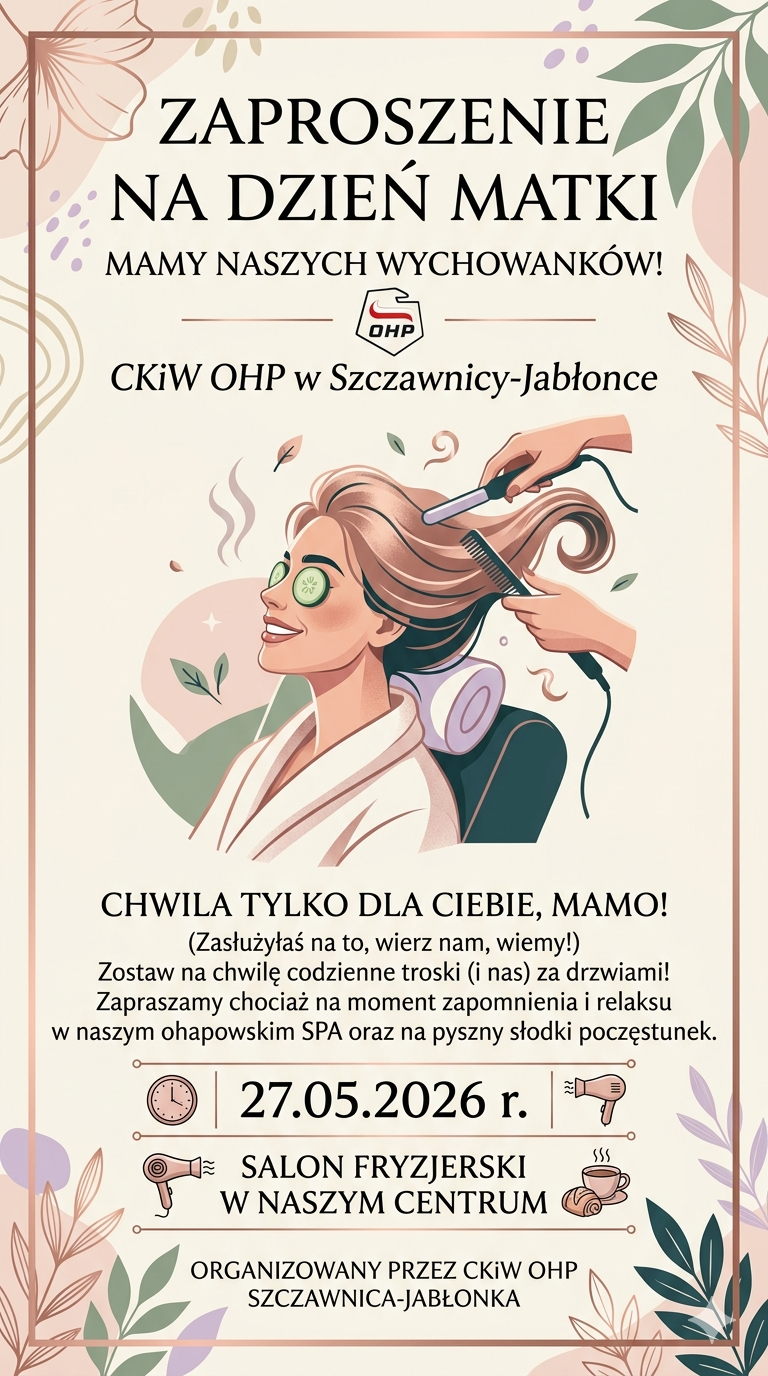 Zaproszenie na wyjątkowe wydarzenie z okazji Dnia Matki