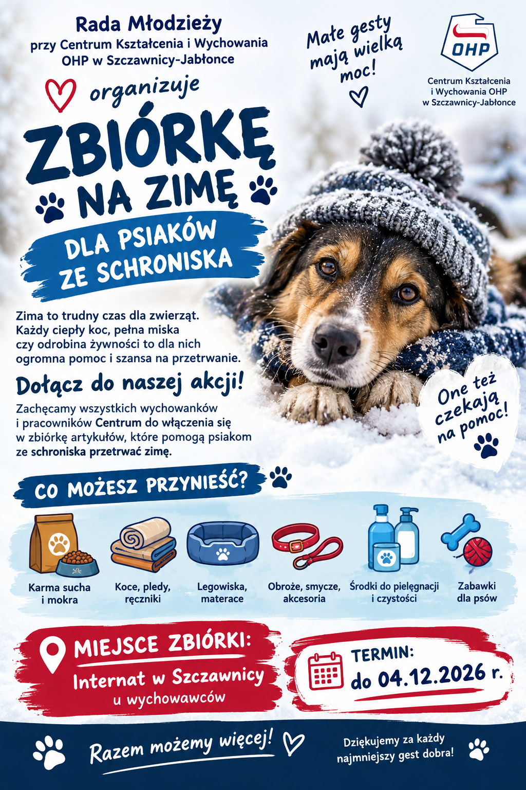 „PAKA DLA PSIAKA - ROZGRZEJ SERDUCHO TEJ ZIMY!